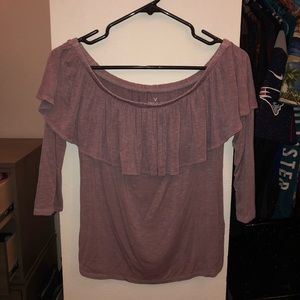 Purple off the shoulder top